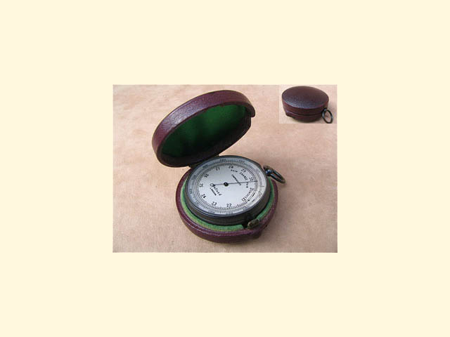 Late 19th century pocket barometer by Dollond London